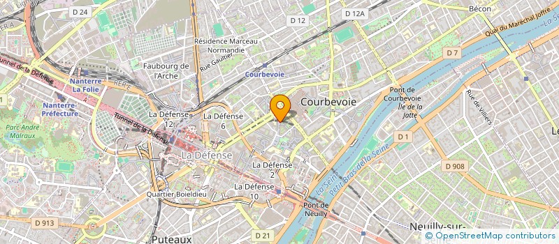 localisation de l'entreprise RENOPRO BATIMENT à COURBEVOIE