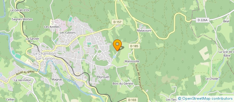 localisation de l'entreprise RENORENOV  LE CHAMBON-SUR-LIGNON