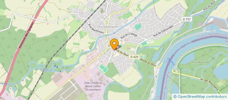 localisation de l'entreprise RENOTEC  DRUSENHEIM