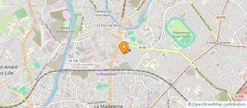 localisation de l'entreprise RENOTECH à MARCQ-EN-BARŒUL