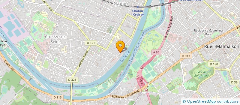 localisation de l'entreprise RENOTEX à CROISSY-SUR-SEINE