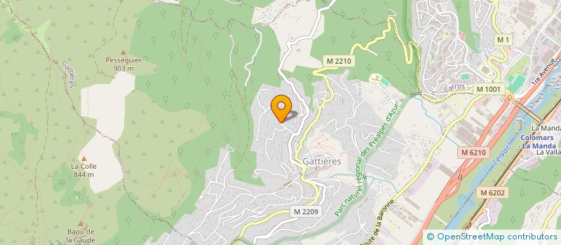 localisation de l'entreprise RENOTRANS  GATTIERES