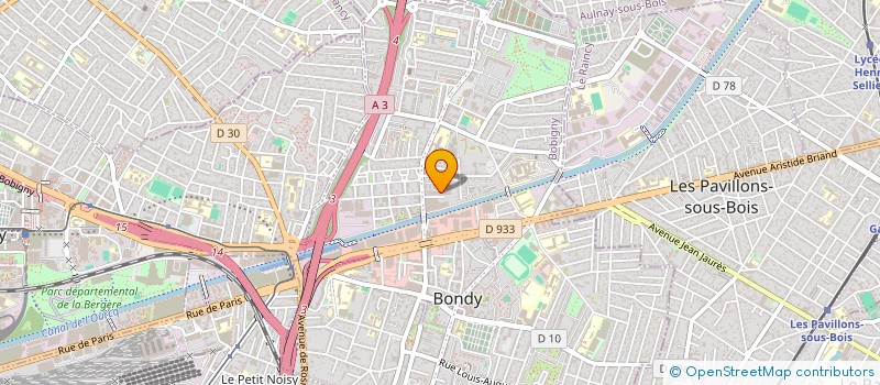 localisation de l'entreprise RENOTRAVO  BONDY