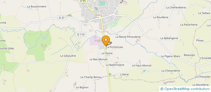 localisation de l'entreprise RENOU à BAIS