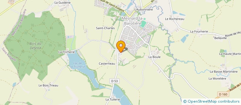 localisation de l'entreprise RENOU à MESNARD-LA-BAROTIERE