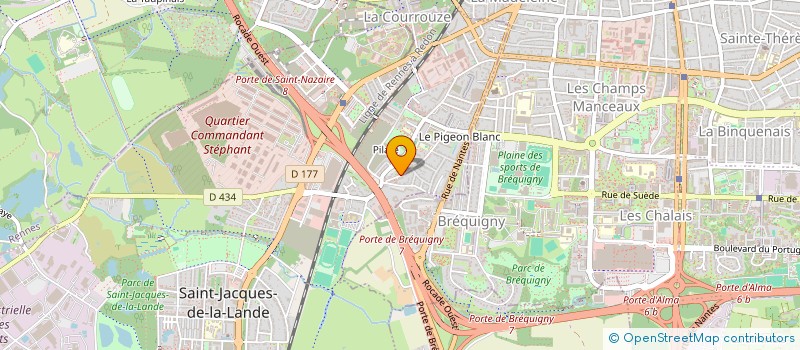 localisation de l'entreprise RENOU IMMOBILIER  SAINT-JACQUES-DE-LA-LANDE