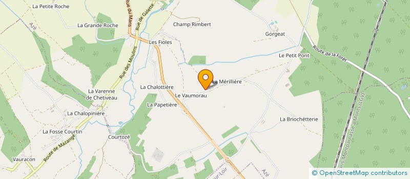 localisation de l'entreprise RENOU THIERRY  MAZANGE