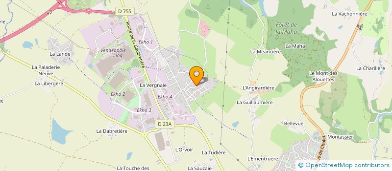 localisation de l'entreprise RENOU VTC  LES HERBIERS