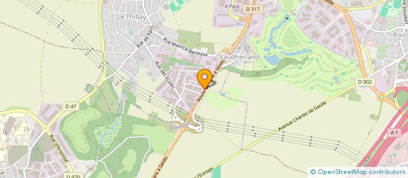 localisation de l'entreprise RENOUARD MONTAIGNE  LE THILLAY