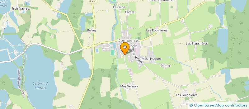 localisation de l'entreprise RENOUD à DOMPIERRE-SUR-VEYLE