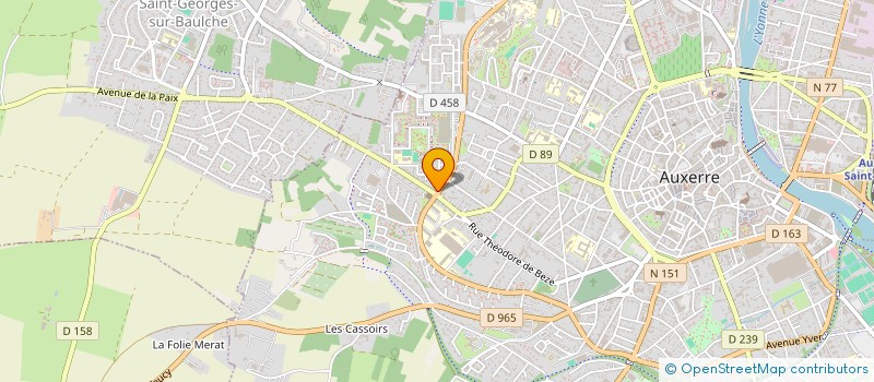 localisation de l'entreprise RENOUER à AUXERRE