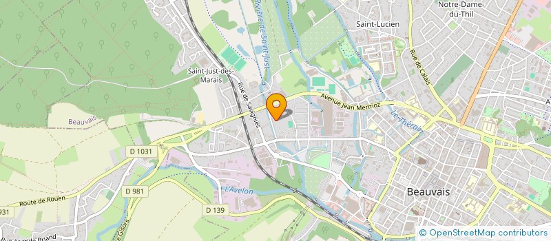 localisation de l'entreprise RENOULT COUVERTURE  BEAUVAIS