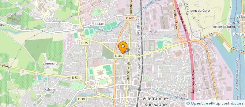 localisation de l'entreprise RENOUT LYAT F ET LAURENT D à VILLEFRANCHE-SUR-SAONE