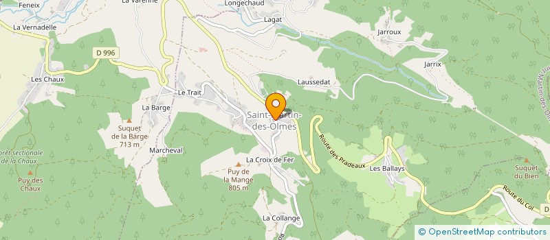 localisation de l'entreprise RENOUVEAU  LA FORIE