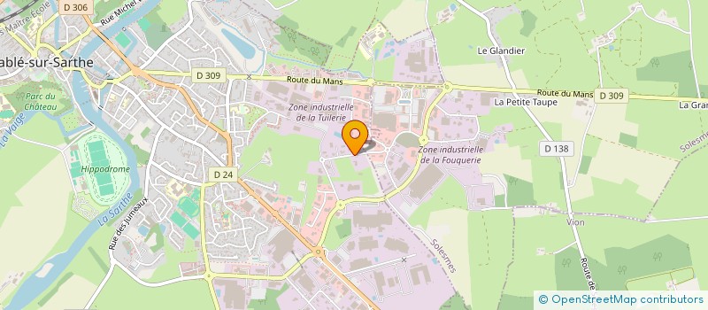 localisation de l'entreprise RENOUVEAU  SABLE-SUR-SARTHE