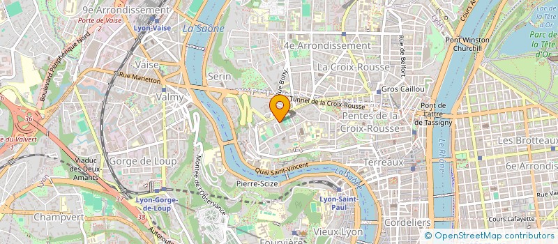 localisation de l'entreprise RENOUVEAU BOXE CROIX ROUSSE à LYON