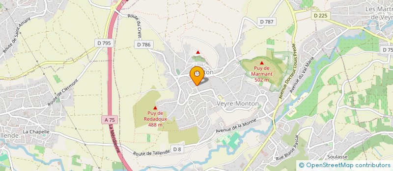 localisation de l'entreprise RENOUVEAU CULTURE MUSIQUE TRADITIONNELLE  VEYRE-MONTON