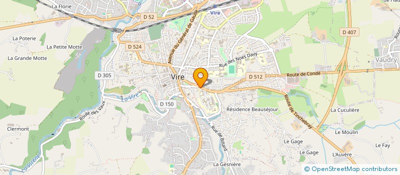 localisation de l'entreprise RENOUVEAU DE LA MAISON DE RETRAITE DU CENTRE HOSPITALIER DE VIRE  VIRE-NORMANDIE