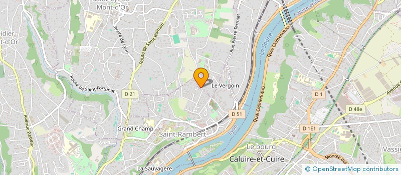 localisation de l'entreprise RENOUVEAU EUROPEEN DE TCHERNOBYL KLAXON  SAINT-CYR-AU-MONT-D'OR