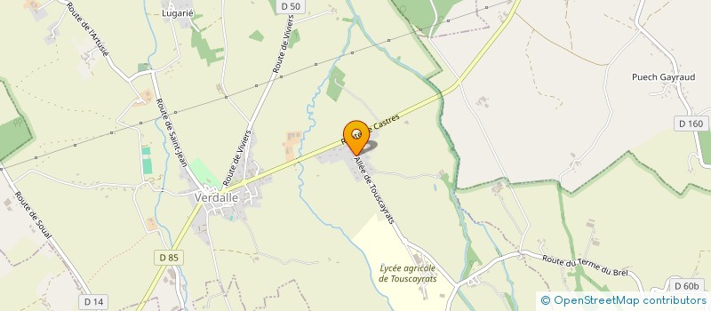 localisation de l'entreprise RENOUVELABLE CHAUFFAGE SANITAIRE ENERGIES  VERDALLE