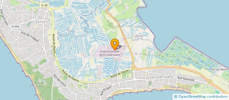 localisation de l'entreprise RENOUX ASSAINISSEMENT à LA GUERINIERE