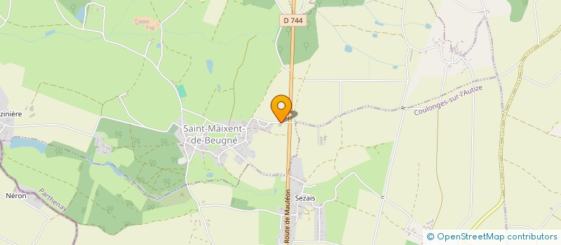 localisation de l'entreprise RENOUX BENOIT  SAINT-MAIXENT-DE-BEUGNE