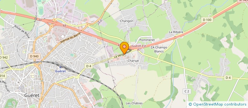 localisation de l'entreprise RENOUX CYCLES à SAINTE-FEYRE