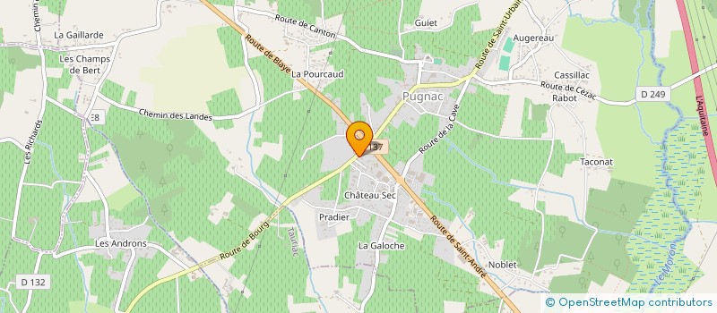 localisation de l'entreprise RENOV 2000  PRIGNAC-ET-MARCAMPS