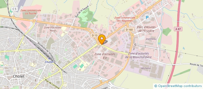 localisation de l'entreprise RENOV 2000 à CHOLET