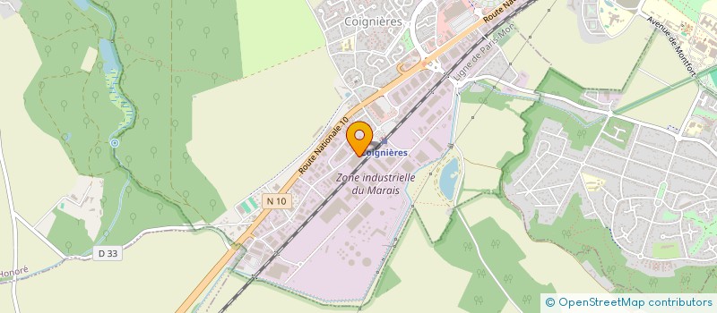 localisation de l'entreprise RENOV 2000  COIGNIERES