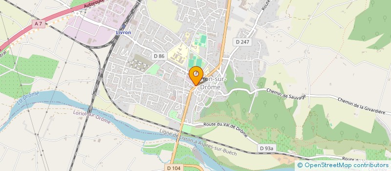 localisation de l'entreprise RENOV 26  LIVRON-SUR-DROME