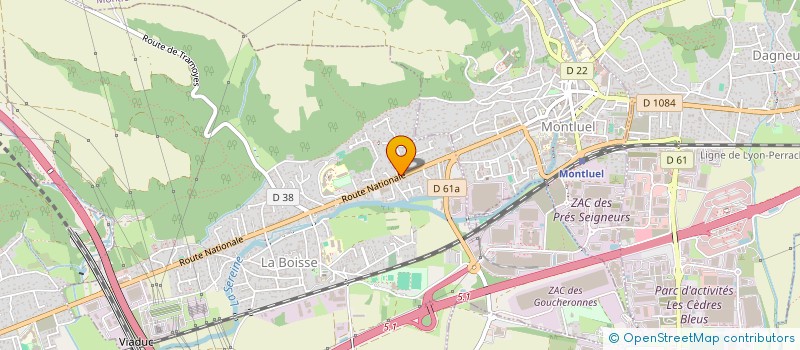 localisation de l'entreprise RENOV 3P à LA BOISSE