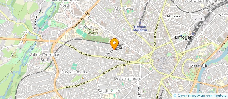 localisation de l'entreprise RENOV à LIMOGES