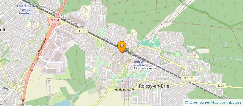 localisation de l'entreprise RENOV 77 à ROISSY-EN-BRIE