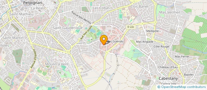 localisation de l'entreprise RENOV' ACTION 2P  CABESTANY