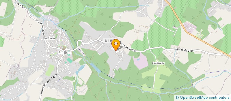 localisation de l'entreprise RENOV-AIR  SADIRAC