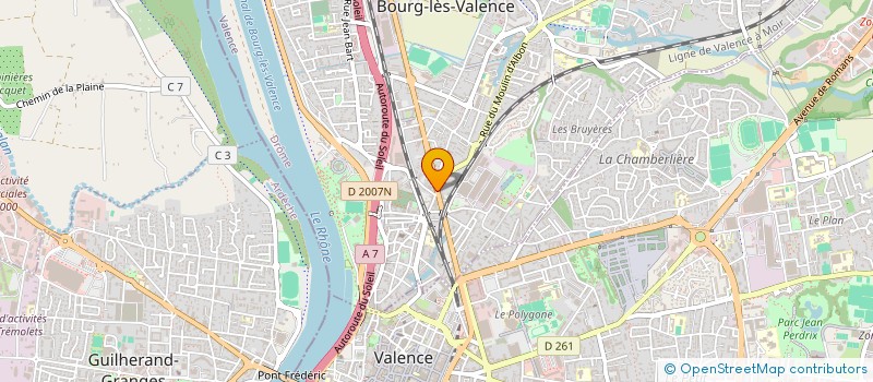 localisation de l'entreprise RENOV'AMO 26 à BOURG-LES-VALENCE