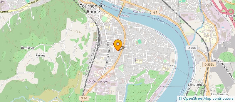 localisation de l'entreprise RENOV' ANGE à TOURNON-SUR-RHONE