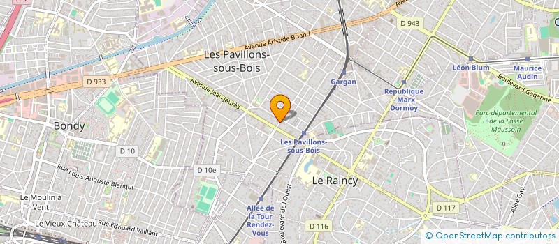 localisation de l'entreprise RENOV'APPART  LES PAVILLONS-SOUS-BOIS