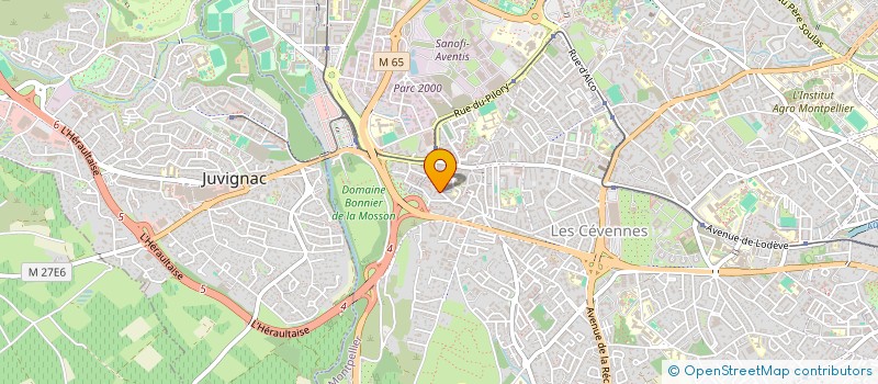 localisation de l'entreprise RENOV'APPLICATION à MONTPELLIER