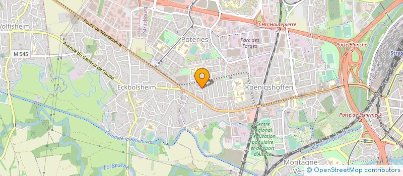 localisation de l'entreprise RENOV ART 67 à STRASBOURG