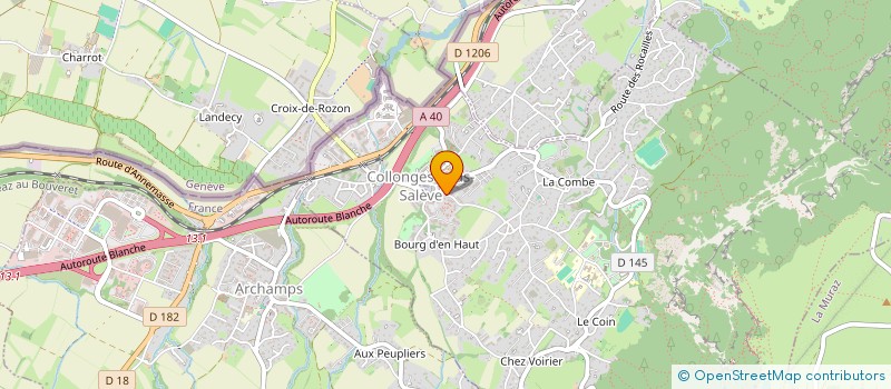 localisation de l'entreprise RENOV'ART  COLLONGES-SOUS-SALEVE