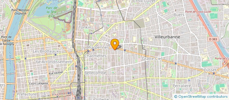 localisation de l'entreprise RENOV'ART  VILLEURBANNE