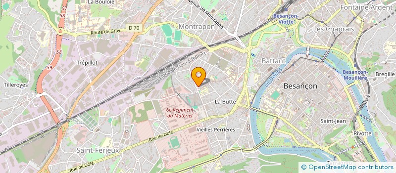 localisation de l'entreprise RENOV'ART BATIMENT à BESANCON