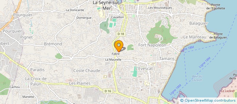 localisation de l'entreprise RENOV'ART & TRADITION à LA SEYNE-SUR-MER