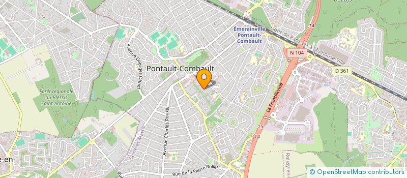 localisation de l'entreprise RENOV' ARTZ à PONTAULT-COMBAULT