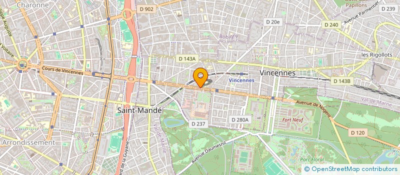 localisation de l'entreprise RENOV ASC à VINCENNES
