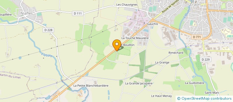 localisation de l'entreprise RENOV AT HOME à CRAON