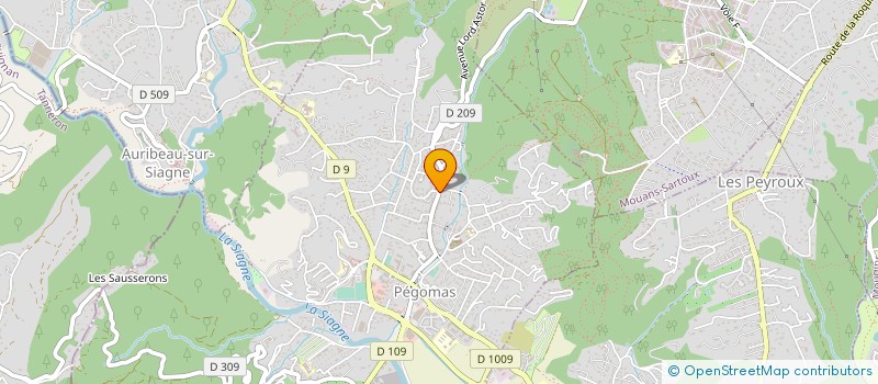 localisation de l'entreprise RENOV AZUR PROVENCE  PEGOMAS