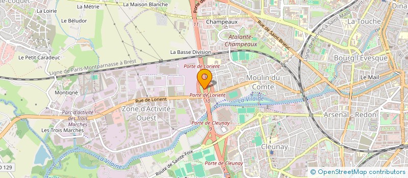 localisation de l'entreprise RENOV BAT à RENNES